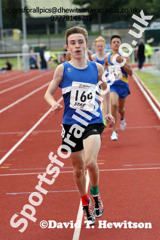 Boys under-15s 1500 metres, Northern Under-13s, U-15s and 17s Championships. Photo: David T. Hewitson/Sports for All Pics